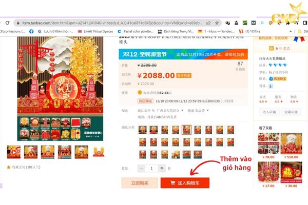 Cách mua đồ trang trí Tết trên Taobao 5
