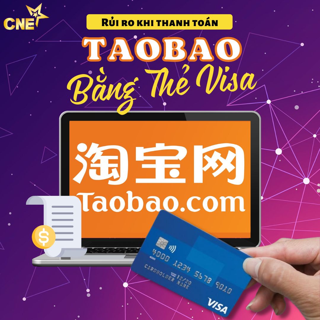 Rủi ro khi thanh toán Taobao bằng thẻ Visa